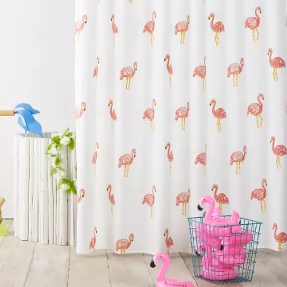 Pillowfort Other - Cloth pillowfort pink flamingo shower curtain